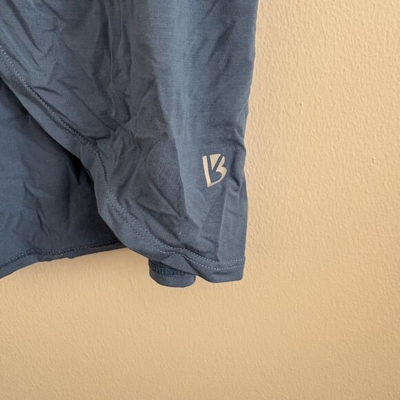 BuffBunny Collection Athletic Sleeveless Open Tie Back Tank Top Blue Size M - Picture 6 of 7